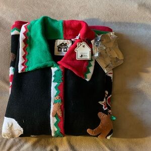 Storybook Knits Festive Red and Green Sweater